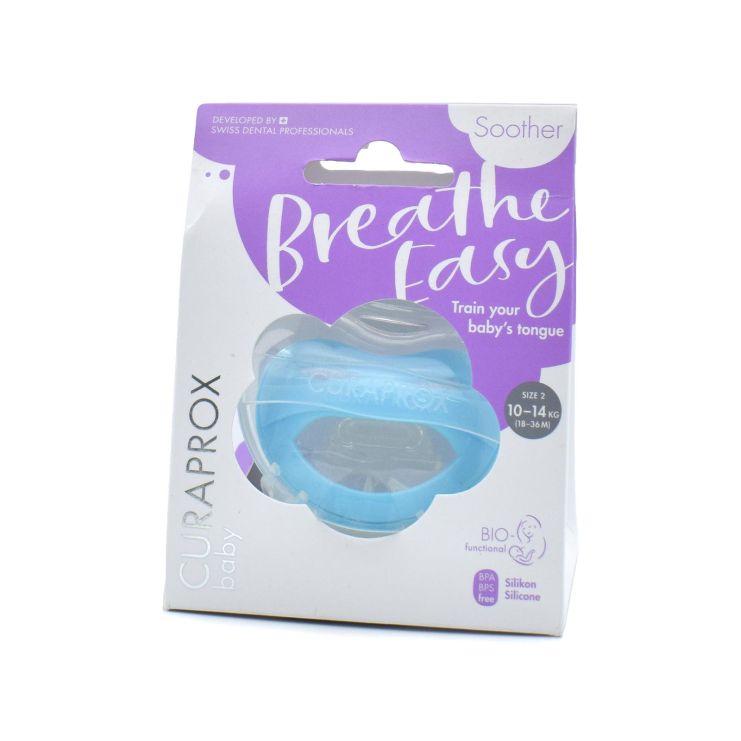 Curaprox Baby Breathe Easy Πιπίλα από 18 μηνών Γαλάζιο 1 τμχ