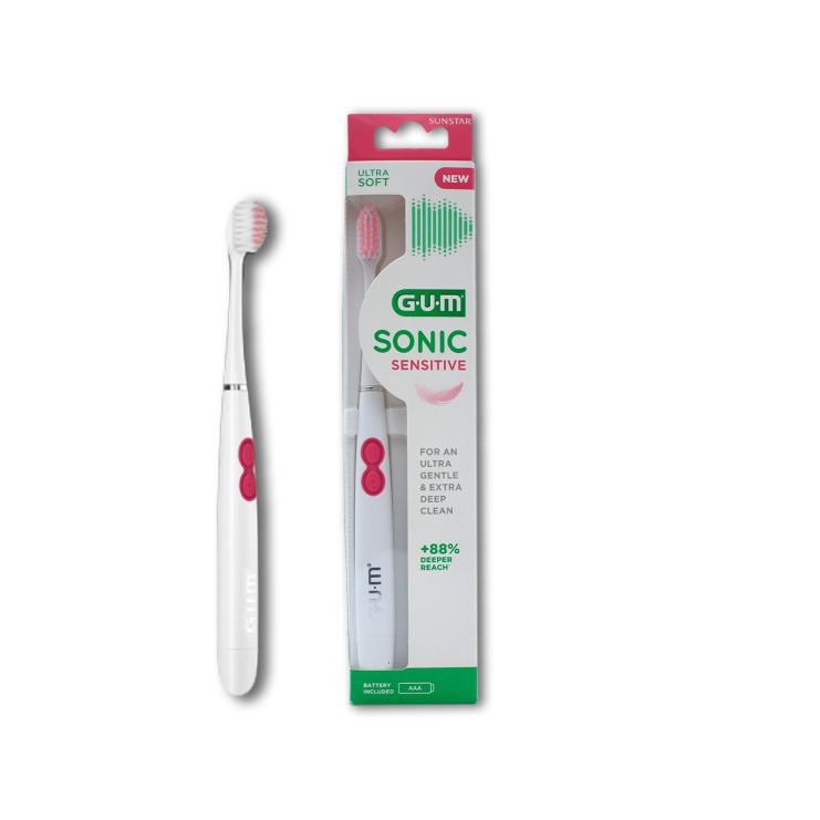 Sunstar Gum Sonic Sensitive Ultra Soft 4101 White Ηλεκτρική Οδοντόβουρτσα 