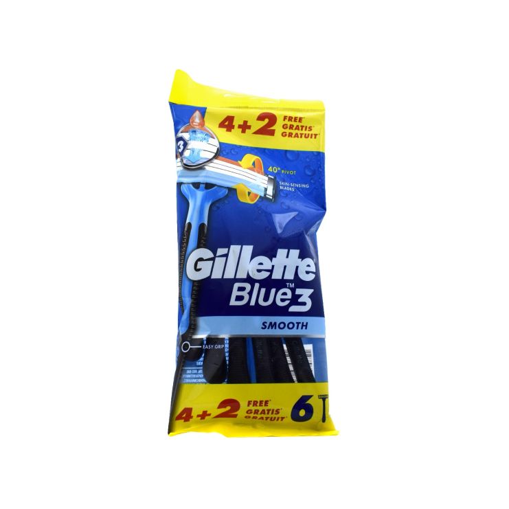Gillette Blue 3 Smooth Ξυραφάκια Μιας Χρήσης 6 τμχ