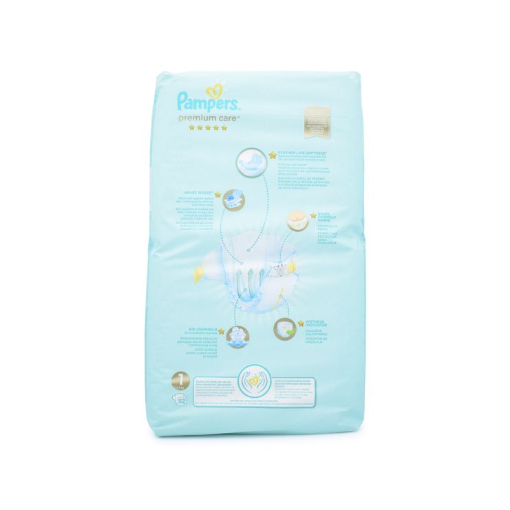 Pampers Premium Care Νo 1 (2-5kg) 52 pcs