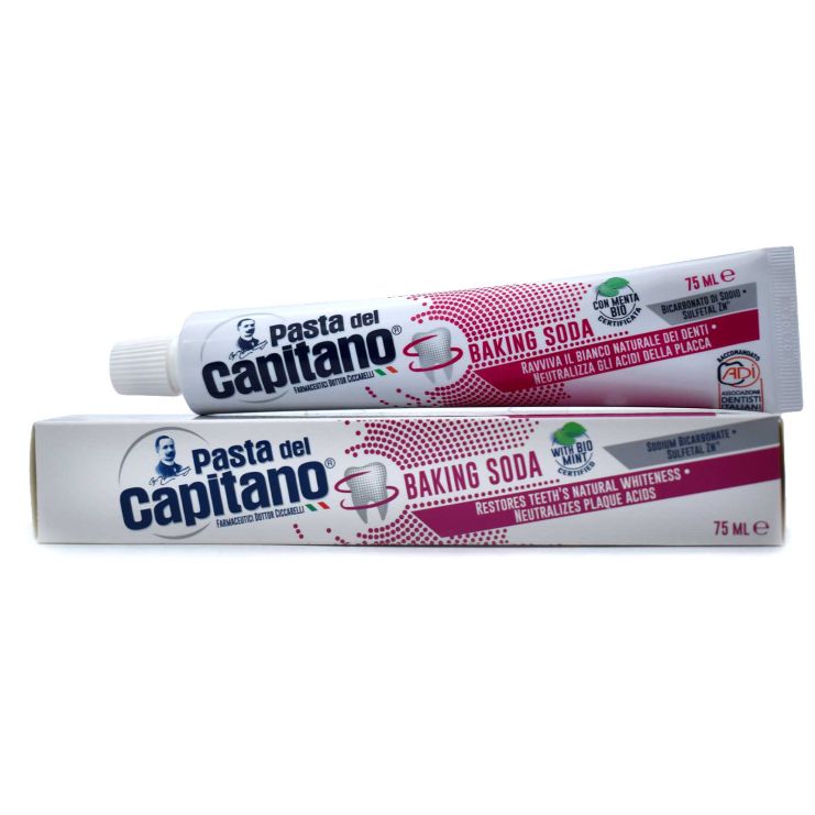 Ciccarelli Pasta del Capitano Baking Soda Toothpaste 75ml (για Λεύκανσης, και Αντιβακτηριδιακή δράση)