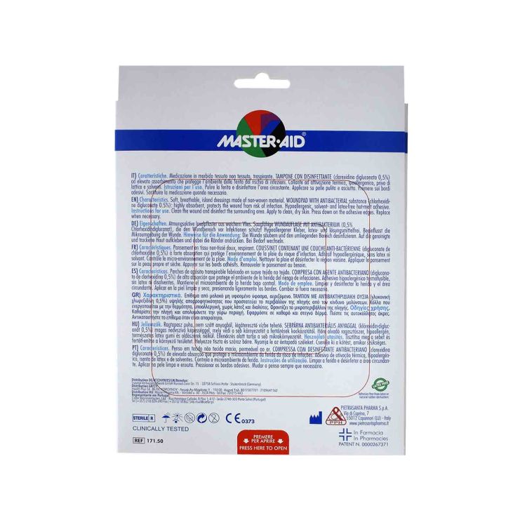 Master Aid Drop Med Adhesive Gauzes 12,5x12.5cm 5 pcs