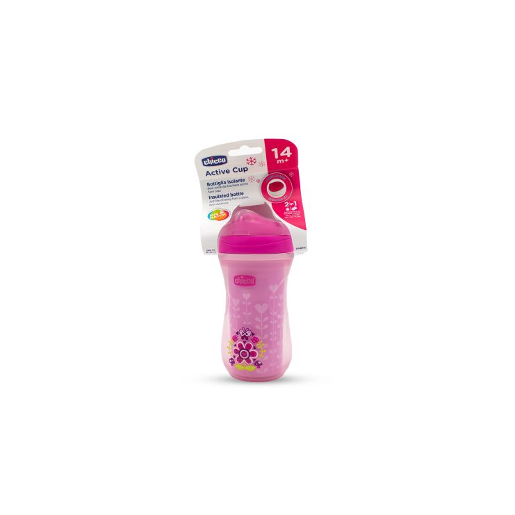 Chicco Active Cup 14m+ Pink Flower 266ml