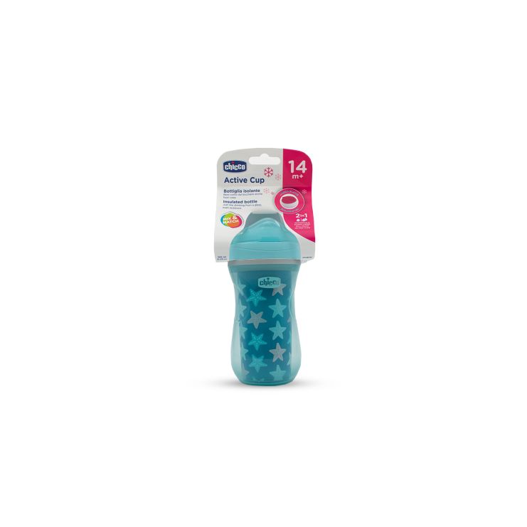Chicco Active Cup 14m+ Light Blue Stars 266ml