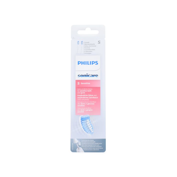Philips Sonicare S Sensitive Ultra Soft Ανταλλακτικές Κεφαλές για Ηλεκτρική Οδοντόβουρτσα HX6052/07 2 τμχ