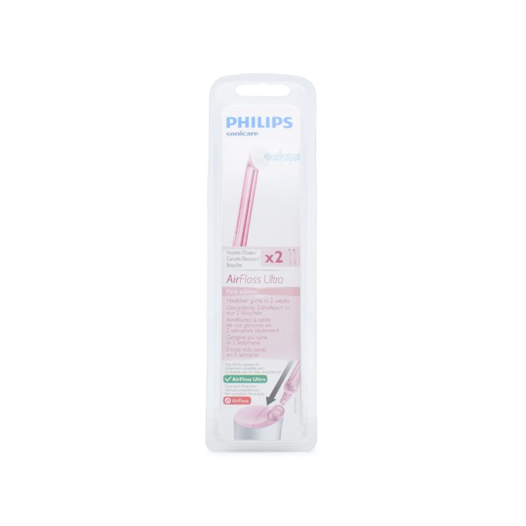 Philips Sonicare AirFloss Ultra Pink Edition Ανταλλακτικές Κεφαλές Flosser HX8032/33 2 τμχ