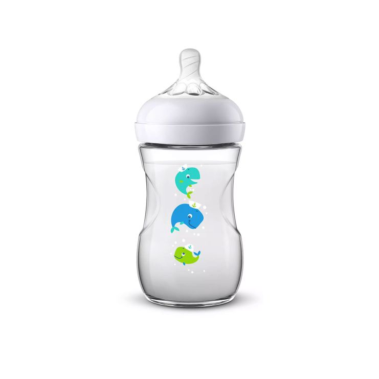  Philips Avent Baby Bottle Natural 260ml SCF070/23 Whale 1 pcs