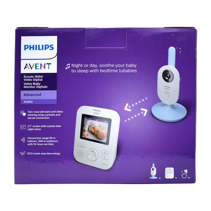 Philips Avent Digital Video Baby Μonitor Ψηφιακό Βρεφικό Μόνιτορ Advanced SCD835/26