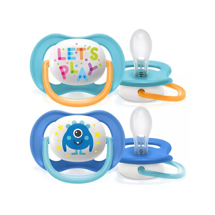 Philips Avent Ultra Air Soother 6-18m Monster Lets play Blue 2 pcs SCF080/10