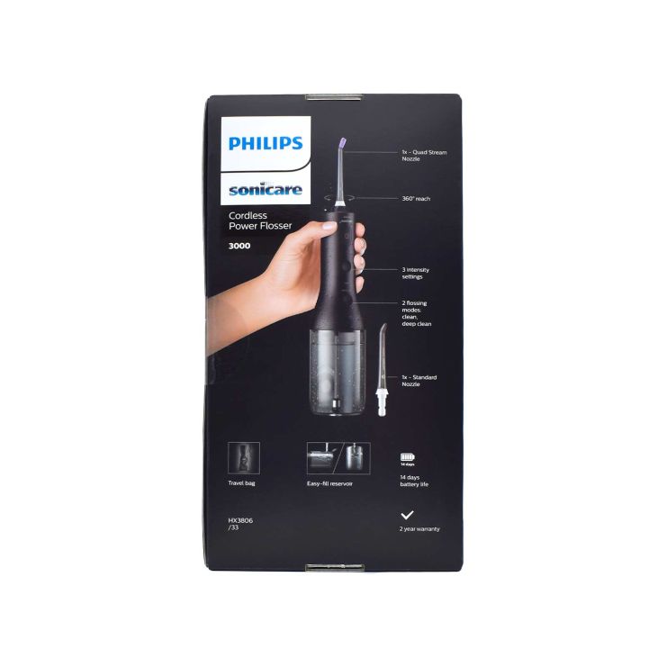 Philips Sonicare Cordless Power Flosser 3000 Black 1 unit
