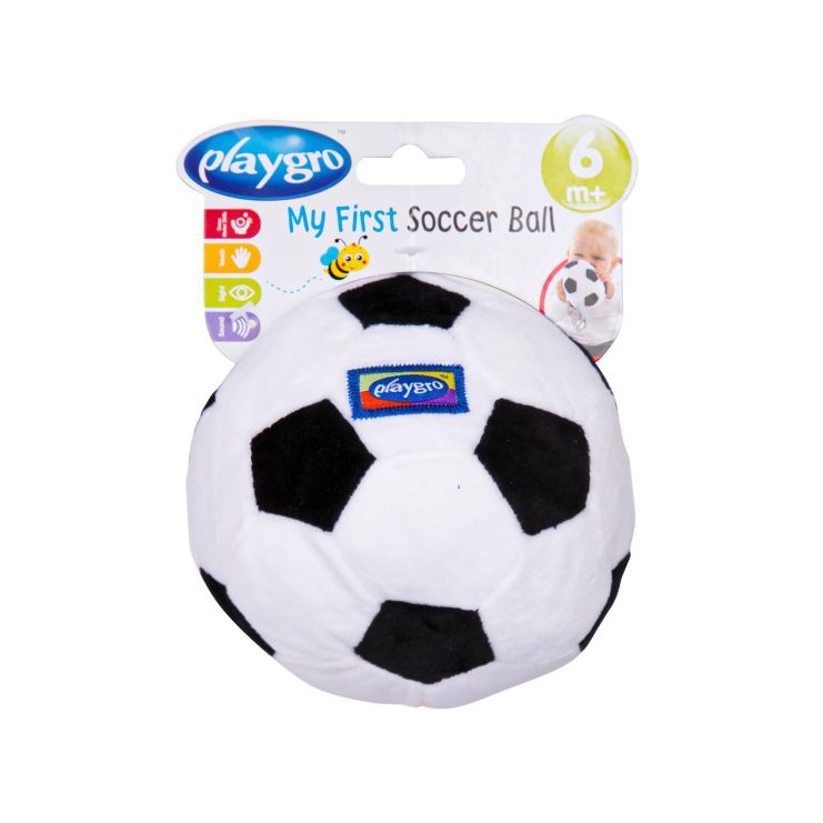 Playgro My First Soccer Ball Μαλακή Μπάλα Ποδοσφαίρου με Ήχο από 6 μηνών