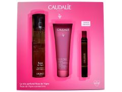 Caudalie Rose De Vigne Scented Trio Gift Set with Fresh Fragrance 50ml, Shower Gel 50ml & Fresh Fragrance Roll on 10ml 