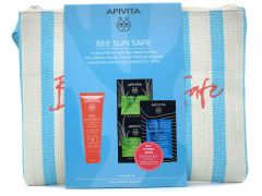 Apivita Bee Sun Safe Face Gel Cream SPF50+ Hydra 50ml & Face Mask Aloe 2x8ml & Hair Mask 20ml & Νεσεσέρ 