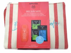 Apivita Bee Sun Safe Face Fluid SPF50+ Dry Tough 50ml & Face Mask Aloe 2x8ml & Hair Mask 20ml & Νεσεσέρ 